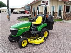 2010 John Deere 2305 HST Compact Lawn Tractor W/Deck And Bagger 