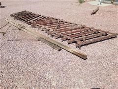 20' Spiked-Tooth Wood Harrow 