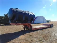 1979 Perf Drop Deck Lowboy Trailer W/Tank 