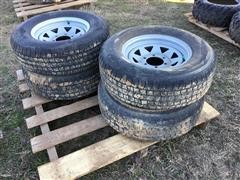 225/75D15 Mounted Tires And Rims 