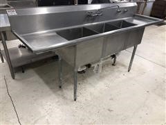 RJ Commercial Stainless Steel Sink 