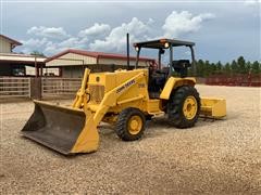 1990 John Deere 210C MFWD Skip Loader 