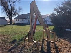 Ag Krane 3-Pt Hydraulic Crane W/Bale Spears 