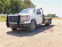 2008 GMC Sierra K-3500 HD 4x4 Dually Flatbed Pickup 