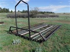 Shop Made Round Bale Sled For Truck Or Trailer 