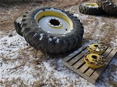 Firestone Radial All Traction 23 Tires Duals & Hubs 