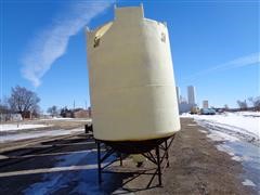 Sii 3,000 Gal Liquid Fertilizer Poly Cone Bottom Tank With Stand 