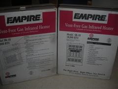 Empire Vent-Free Gas Infrared Heaters 