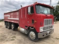 1990 International 9600 T/A Cabover Grain Truck 