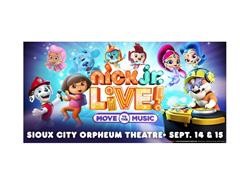(4) Nick Jr. Live Tickets At Orpheum Theater Sioux City 