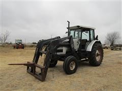 1994 Agco White 6105C 2WD Cab Tractor W/Great Bend 660 Loader 
