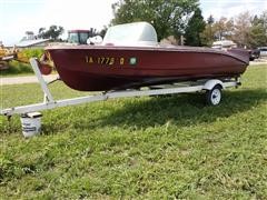 1958 Larson Boat With Trailer 