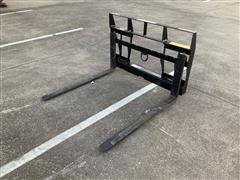 2018 Mahindra Pallet Fork Skid Steer Attachment 