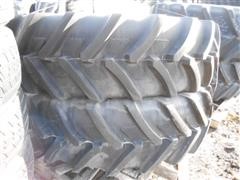 Michelin Rear AgriBib Duals On Rims 