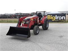2017 Mahindra 1538H MFWD Compact Utility Tractor W/Loader 