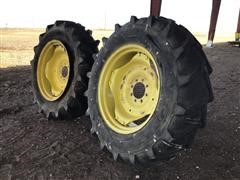 John Deere 8 Bolt Rims W/Agri Trac II Tires 
