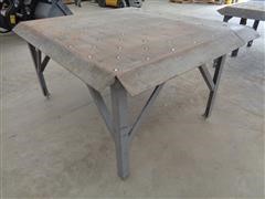 Heavy Duty Industrial Roller Top Steel Table 