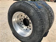 445/50R22.5 Super Single Truck Tractor Tires/Rims 