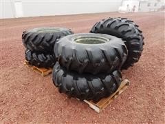 Firestone /Agri Pwr/ Titan 16.9-24 Pivot Tires & Rims 