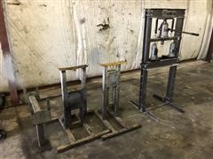 Central Machinery 20 Ton Press & Jack Stands 