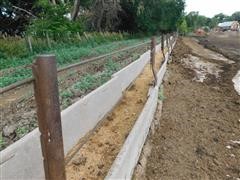 Fence Line Cement Feed Bunks 