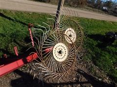 H And S Shop Built Front Windrow Turning Rake 