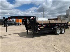 2016 H&H 8.5' X 16' Gooseneck Dump Trailer 