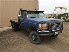 1993 Ford F350 4X4 Dually Flatbed Pickup 
