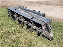 2020 JCT 6' Wide Rotary Tiller Skid Steer Attachment 