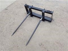 2017 D & S Welding Skid Steer Round Bale Spear 