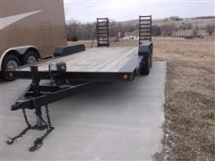 Custom Homemade Bumper Hitch T/A Flatbed Trailer 