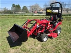 2017 Mahindra EX20S4FHTLM EMax 20S MFWA Compact Tractor W/Loader & Mower 