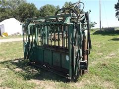 W S I Livestock Handling Systems Tractor Hydraulic / Electric Over Hydraulic Squeeze Chute 