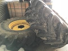 Firestone Cane & Rice Combine Tires With Rims 