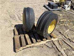 John Deere 15x10LB Rims W/11L-15 Tires 