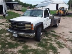 1993 Chevrolet 3500 HD 10' Flatbed Dually Pickup 