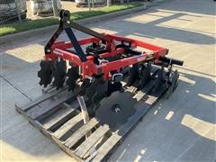 Mahindra 4' Harrow Disc & Quick Hitch 