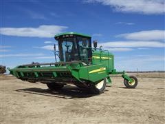 2002 John Deere 4895 Self Propelled Windrower W/JD 895 Head 