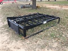 Kuhns 10 Bale Grapple With Skid Steer Mount 