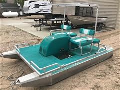 Kennedy 8’ Aluminum Pontoon Paddle Boat 