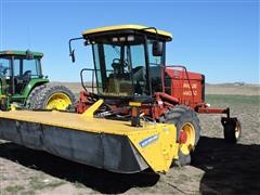 2004 New Holland HW340 Windrower With 2015 MowMax II 416 Discbine 