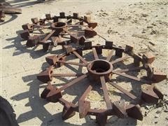 John Deere Antique Steel Tractor Wheels 