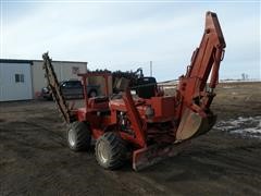 1988 Ditch Witch R40A 4x4 Trencher Backhoe W/Blade 