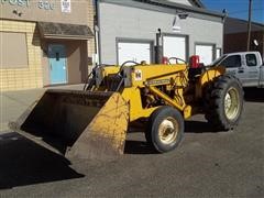 International 3414 Industrial / Utility Loader Tractor With 3 Pt Blade 