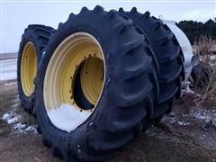 John Deere /Goodyear 620/70R46 Wheel & Tire Set 