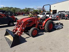 2023 Kioti CK2610HB Compact Utility Tractor W/Loader & Rotary Cutter 