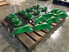 John Deere 13 Wave No-Till Coulters W/Mounting Brackets 