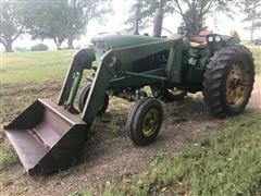 1968 John Deere 3020 2WD Tractor W/48 Front End Loader 