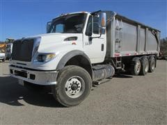 2007 International 7600 Tri/A Truck With Brehmer Aluminum Grain Box 