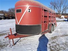 1980 Kiefer Built PT 16 Livestock Trailer 